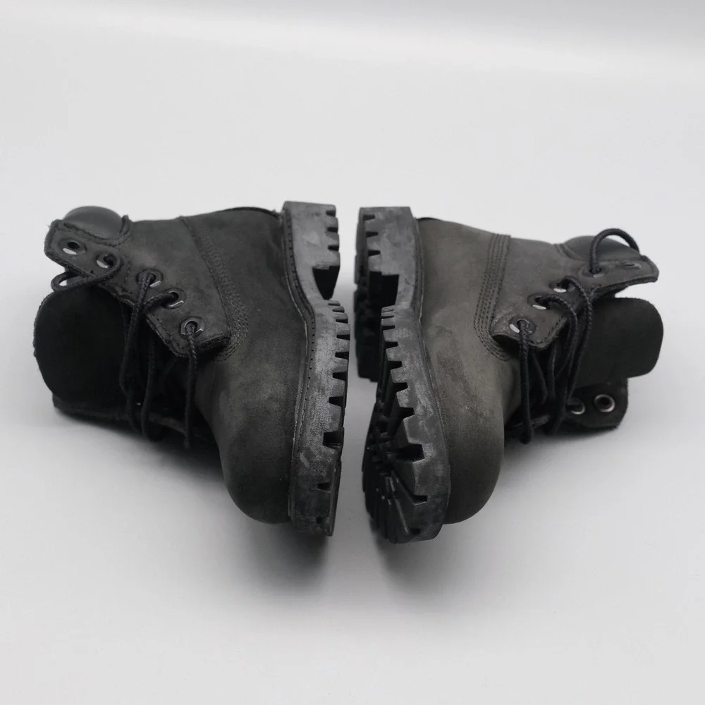 Timberland 6-Inch Boot Kids Toddler Size 7.5 Black‎ Waterproof Nubuck